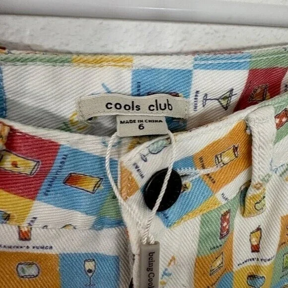 Cools Club California Pants Cocktail Hour High Waisted Straight Leg Jeans Size 6 - Picture 5 of 9